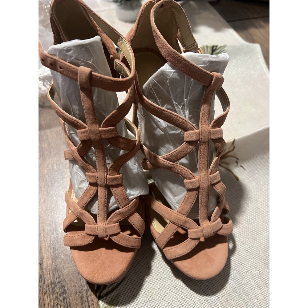 MICHAEL KORS Women's Sandra Suede Platform Sandal size 7